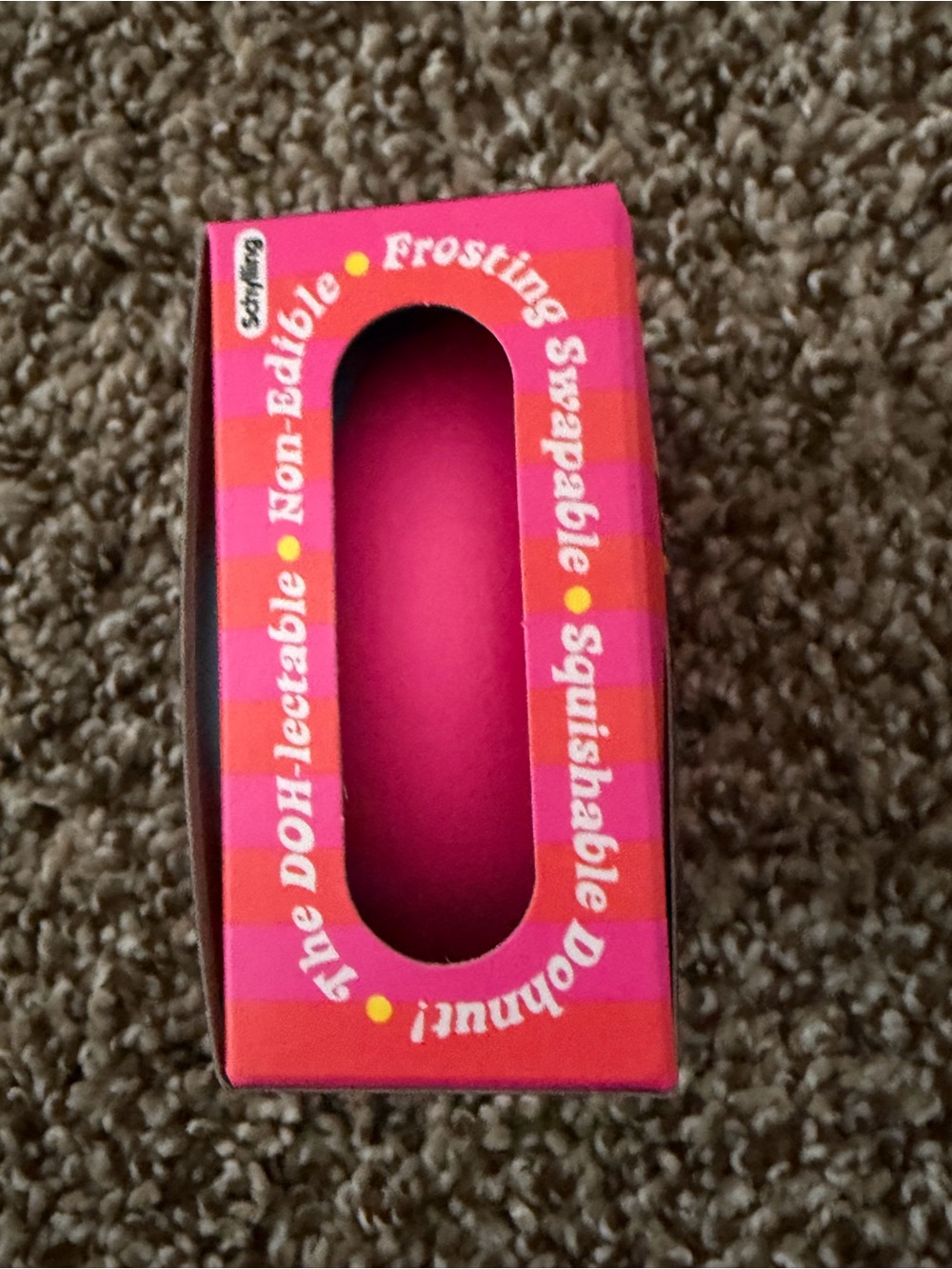 NEW Needoh Donut blue Frosting pink base squishy Toy - Picture 2 of 5